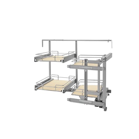 Rev-A-Shelf Steel, Light Brown, 33.86 in W, 26.22 in H, 19.52 in L, Light Brown 599-18-RMP